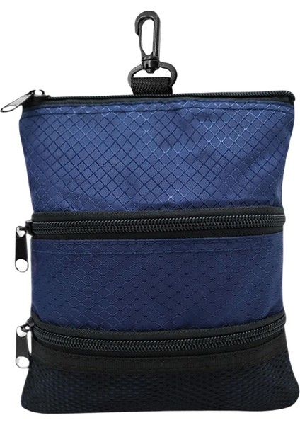 Taşınabilir Golf Topu Saklama Çantası Fermuarlı Kılıf Spor Çantası Organizatör Konteyner Mavi (Yurt Dışından) fırsatları