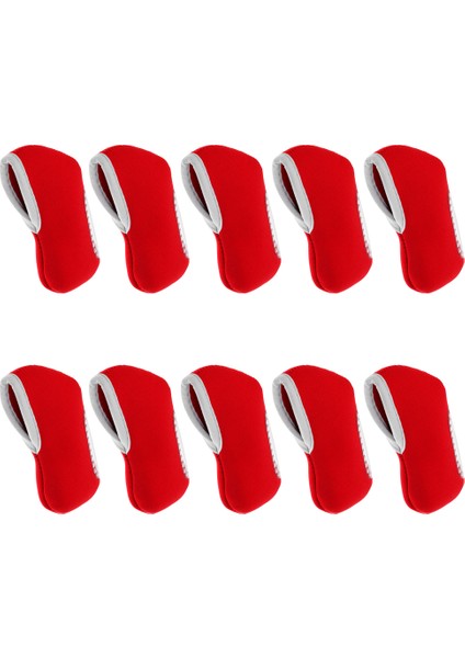 10 Neopren Golf Demir Kafa Seti Set Headcover Koruyucu Kapaklar En Golf Kırmızı (Yurt Dışından) fiyatları