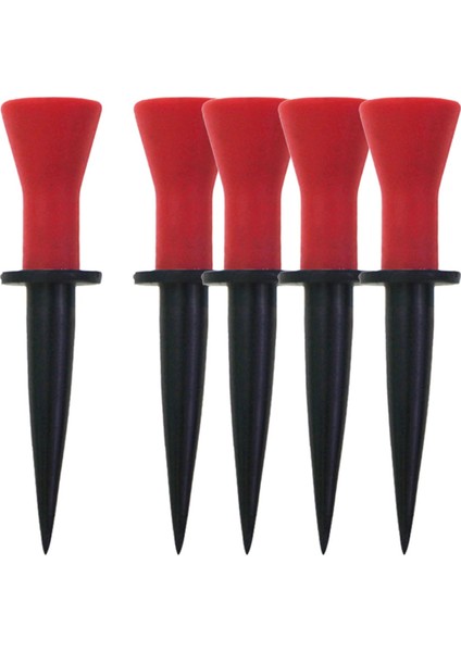 5x Kauçuk Golf Tees Golf Topu Tee Tutucu Oyuncu Golfçü Hediye Step Up Golf Tees Kırmızı Yükseklik 5.8 cm (Yurt Dışından) indirimleri
