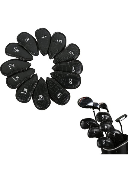 Golf Kulüpleri Için 12 Paket Golf Demir Kapakları Golf Aksesuarları Koruma Kapakları (Yurt Dışından) indirimleri