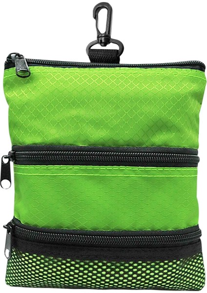 Taşınabilir Golf Topu Saklama Çantası Fermuarlı Kılıf Spor Çantası Organizatör Konteyner Yeşil (Yurt Dışından) fiyatları