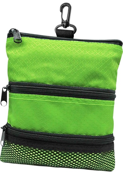 Taşınabilir Golf Topu Saklama Çantası Fermuarlı Kılıf Spor Çantası Organizatör Konteyner Yeşil (Yurt Dışından) fırsatları