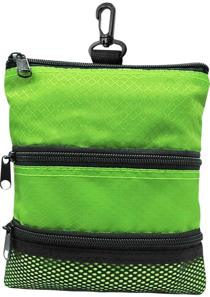 Taşınabilir Golf Topu Saklama Çantası Fermuarlı Kılıf Spor Çantası Organizatör Konteyner Yeşil (Yurt Dışından) indirimleri