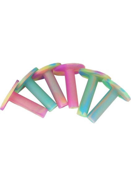 6pcs Kauçuk Golf Tees Golf Ball Tee Uygulama ve Sürüşığı Paspasları 2.1 2.6 65MM (Yurt Dışından)
