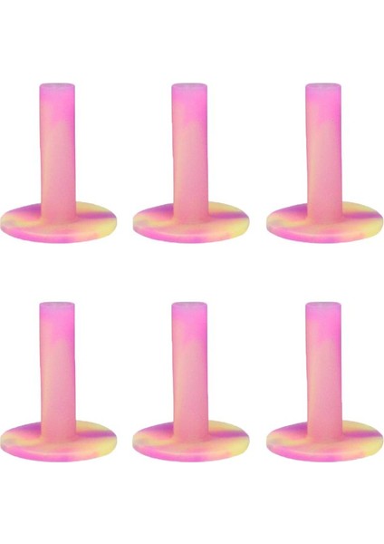 6pcs Kauçuk Golf Tees Golf Ball Tee Uygulama ve Sürüşığı Paspasları 2.1 2.6 65MM (Yurt Dışından) fiyatları
