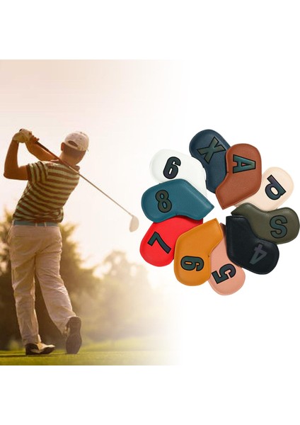 10 Adet Pu Golf Demir Başörtüsü Koruma Kılıfı Ekipman Aksesuarları Spor (Yurt Dışından) modelleri