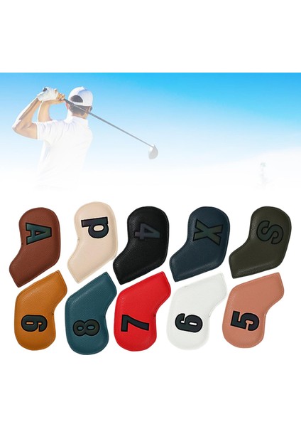 10 Adet Pu Golf Demir Başörtüsü Koruma Kılıfı Ekipman Aksesuarları Spor (Yurt Dışından) fırsatları
