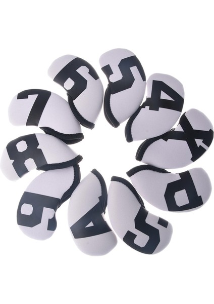 10 Neopren Golf Headcovers Kılıf Nakış Numarası ve (Yurt Dışından)