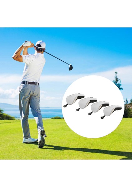 4x Naylon Golf Hibrit Baş Örtüleri Değiştirilebilir No. Gri (Yurt Dışından) modelleri