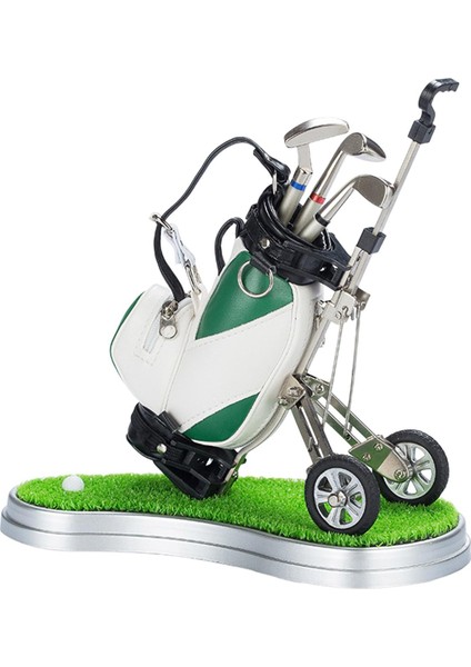 Mini Golf Golf Çantası Arabalı Dekoratif Yeşil (Yurt Dışından)
