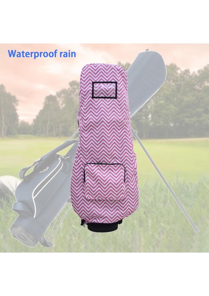 Su Geçirmez Golf Çantası Yağmur Kılıfı Pelerin Yağmur Koruma Kapağı Club Yağmurluk Pembe (Yurt Dışından) fırsatları