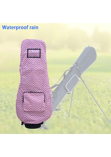 Su Geçirmez Golf Çantası Yağmur Kılıfı Pelerin Yağmur Koruma Kapağı Club Yağmurluk Pembe (Yurt Dışından) indirimleri