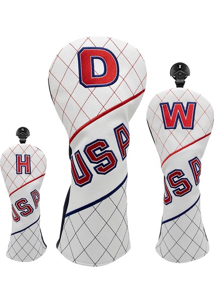 Golf Headcover Abd Ayarlanabilir Su Geçirmez Dayanıklı Vintage Açık Kapalı D W H Için Set (Yurt Dışından)