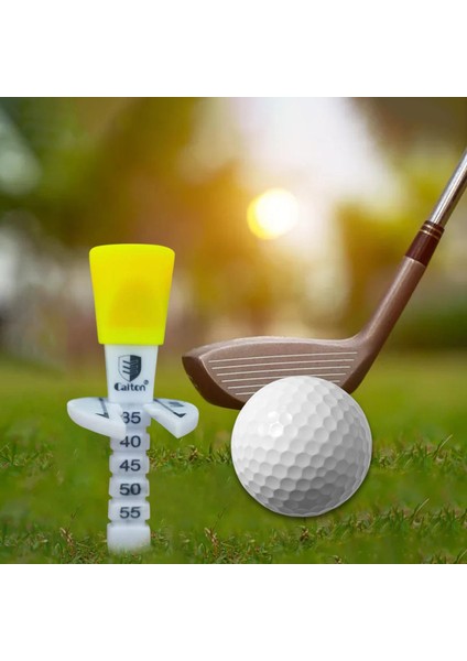 Golf Tee Ayarlanabilir Yükseklik Iç Dış Sarı Için Doğğırır (Yurt Dışından)