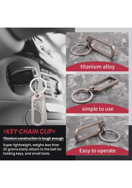 Titanyum Toka Anahtarlık Titanyum Alaşımlı Sadelik Tokaları Kamp Aksesuarları Açık Cep Aracı (Yurt Dışından) fırsatları