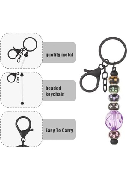 8 Adet Boncuklu Anahtarlık Barlar Boncuklu Boşluklar Dıy Boncuk Bar Anahtarlık Seti Dıy Anahtarlık Aksesuarları Kadın Erkek Dıy A (Yurt Dışından) fırsatları