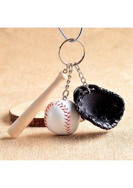 4 Adet Beyzbol Sopası Anahtarlık Ahşap Sopa Beyzbol Eldiveni Mini Anahtarlık Aksesuarları Erkek Kız Için Spor Anahtarlık Sarkık (Yurt Dışından) fiyatları
