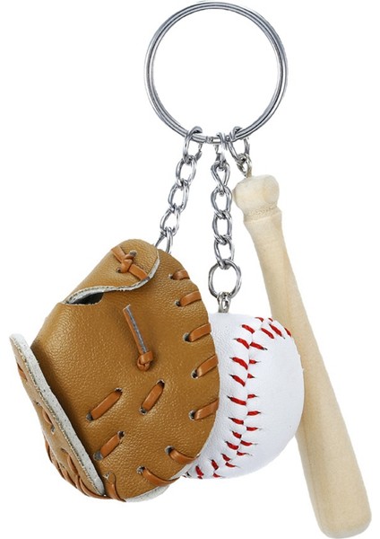 4 Adet Beyzbol Sopası Anahtarlık Ahşap Sopa Beyzbol Eldiveni Mini Anahtarlık Aksesuarları Erkek Kız Için Spor Anahtarlık Sarkık (Yurt Dışından) modelleri
