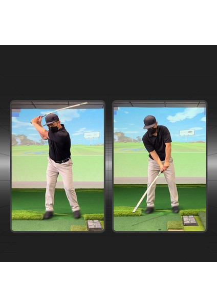 Golfçü Salıncak Eğitimi Duruş Düzeltme Acemi Kol Egzersiz Çubuğu Siyah ve Beyaz (Yurt Dışından) fırsatları