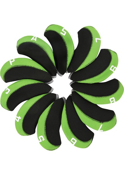 11 Parça Golf Ütü Baş Kapakları Numaralı, Golf Kulübü Baş Örtüsü Koruyucu Yeşil (Yurt Dışından) fiyatları