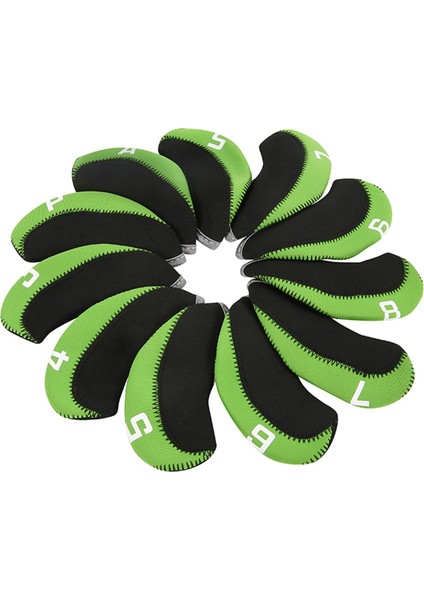 11 Parça Golf Ütü Baş Kapakları Numaralı, Golf Kulübü Baş Örtüsü Koruyucu Yeşil (Yurt Dışından) fırsatları