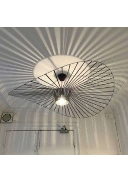 Telli Şık Siyah Metal Sarkıt Avize modelleri