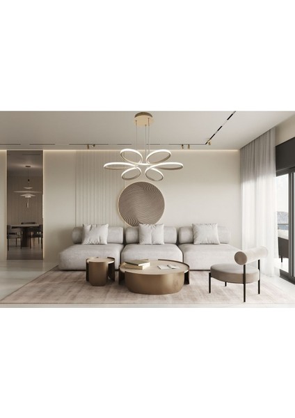 Stella Modern Beyaz Sarkıt LED Avize