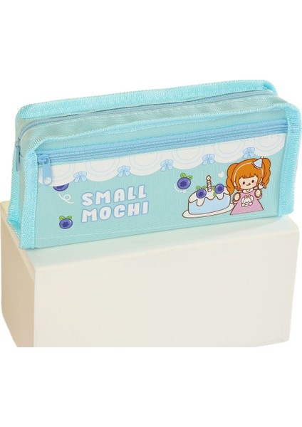 Ilkokul Öğrencileri Için Tek Katmanlı Karikatür Büyük Kapasiteli Kalem Çantası, Yüksek Görünümlü, Basit ve Şık Kalem Çantası ile Kare Kırtasiye Çantası (Yurt Dışından)