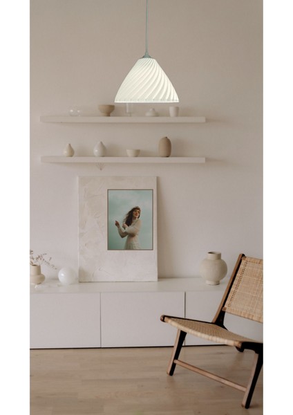 Origami Beyaz Avize Yatak Odası, Mutfak, Oturma Odası Tasarım Tekli Sarkıt Avize (Plastik) modelleri