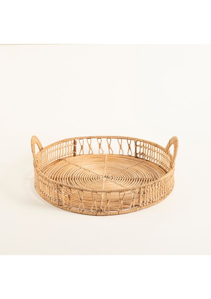 Tam Dao Rattan Dekoratif Tepsi 40X40X14 cm Natural