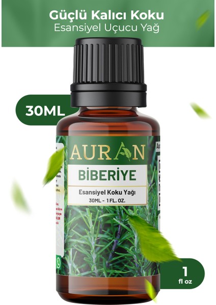 Biberiye Esansiyel Uçucu Koku Yağı Difüzör Esansı Buhurdanlık Yağı Aromaterapi Yağı 30ml