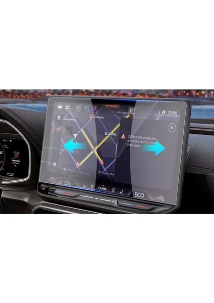 Cupra Leon 12.9 Inç Multimedya Ekran Koruyucu 9H Parlak Nano Şeffaf