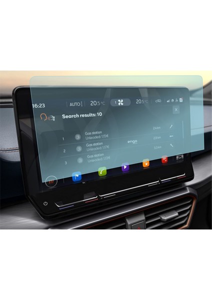 Cupra Leon 12.9 Inç Multimedya Ekran Koruyucu 9H Parlak Nano Şeffaf