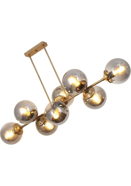 Aren 8 Li Eskitme Avize-Füme Camlı Dekoratif Tasarım Yatak Odası Mutfak Salon Avize fiyatları