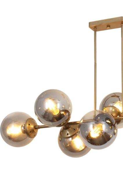 Aren 8 Li Eskitme Avize-Füme Camlı Dekoratif Tasarım Yatak Odası Mutfak Salon Avize fırsatları