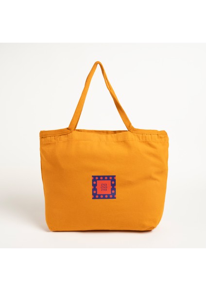 Solıd Pamuk Çanta Standart Beden Turuncu