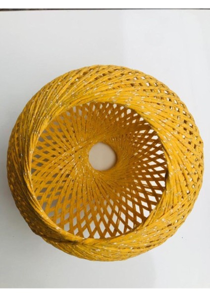 Renkli Avize Başlık (Kanarya Sarı) 22 cm E27 Duy Uyumlu (Askı Takımsız) modelleri