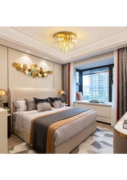 Efsane Kristal Taşlı Eskitme Salon Avize