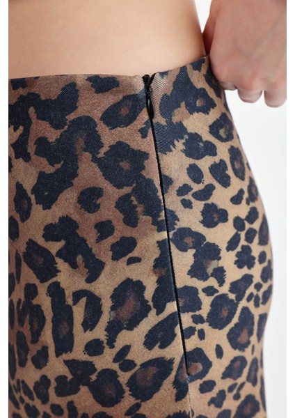 Leopar Desen Midi Boy Etek fırsatları