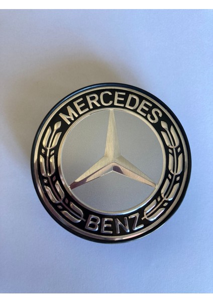 Mercedes-Benz Jant Göbeği 70MM-75MM Gri-Siyah Yeni Model