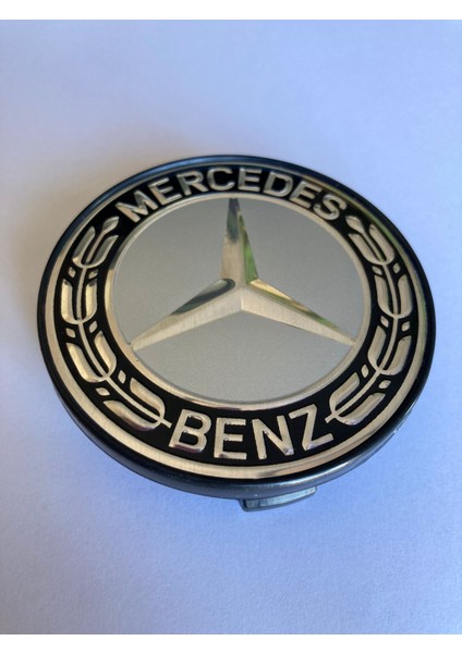 Mercedes-Benz Jant Göbeği 70MM-75MM Gri-Siyah Yeni Model