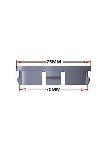 Mercedes-Benz Jant Göbeği 70MM-75MM Gri-Siyah Yeni Model