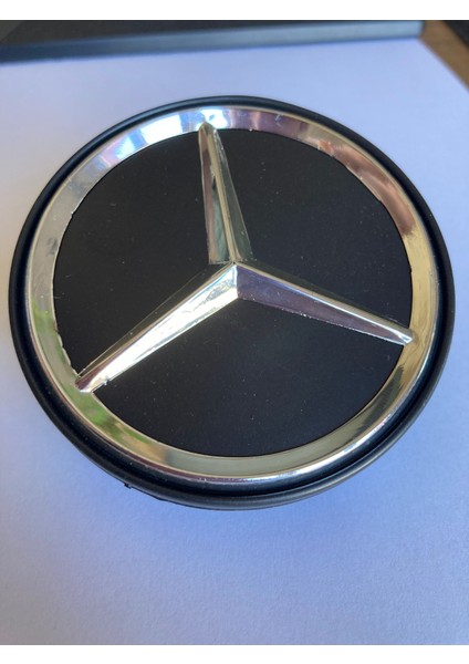 Yyo Mercedes-Benz Jant Göbeği 70MM-75MM SİYAH-NİKELAJ ARMA Yeni Model