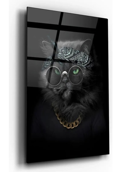 Cam Tablo Bandanalı Kedi Dk fiyatları