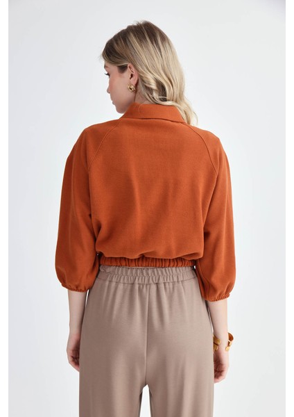 Gold Düğmeli Beli Lastikli Bluz indirimleri