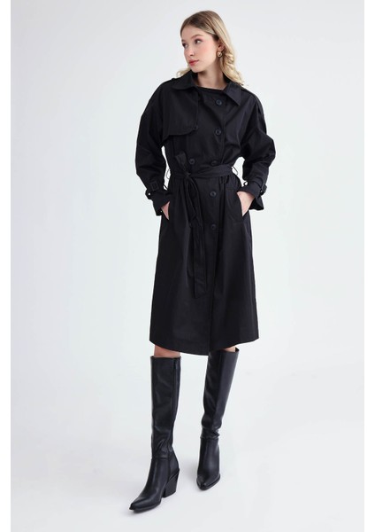 Kemerli Uzun Trençkot fiyatları