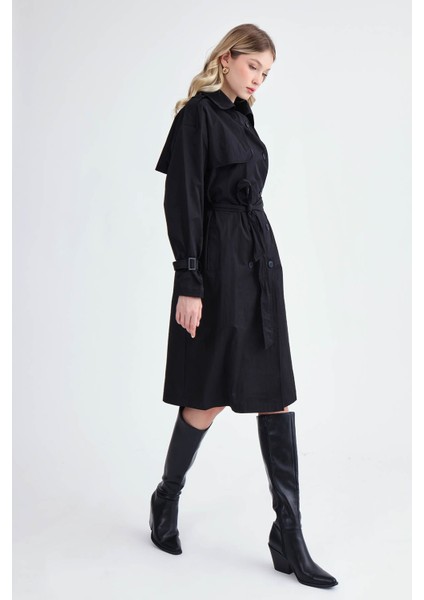 Kemerli Uzun Trençkot fırsatları