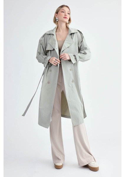 Kemerli Uzun Trençkot fiyatları