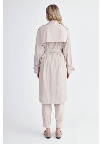 Kemerli Uzun Trençkot indirimleri