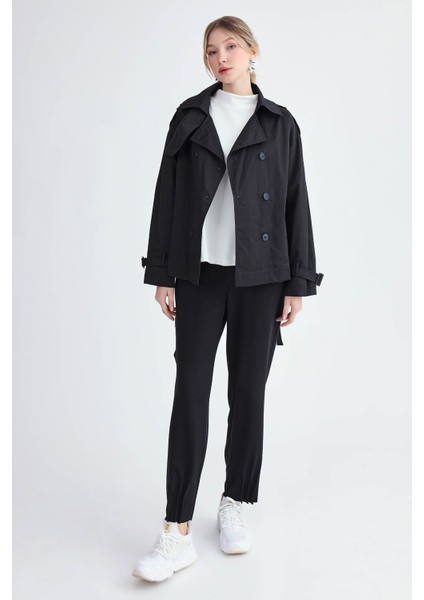 Kemerli Kısa Trençkot modelleri